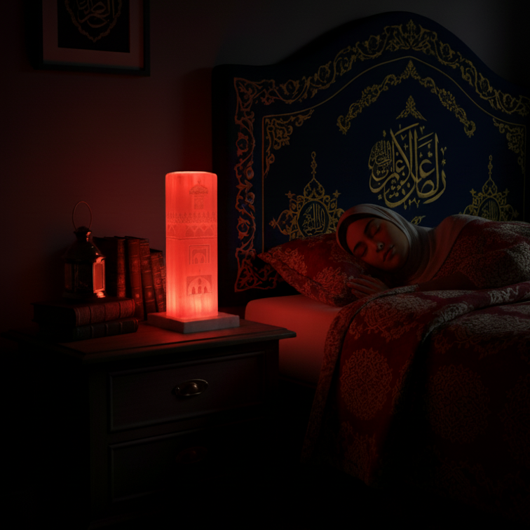 RGB أحمر غرفة نوم