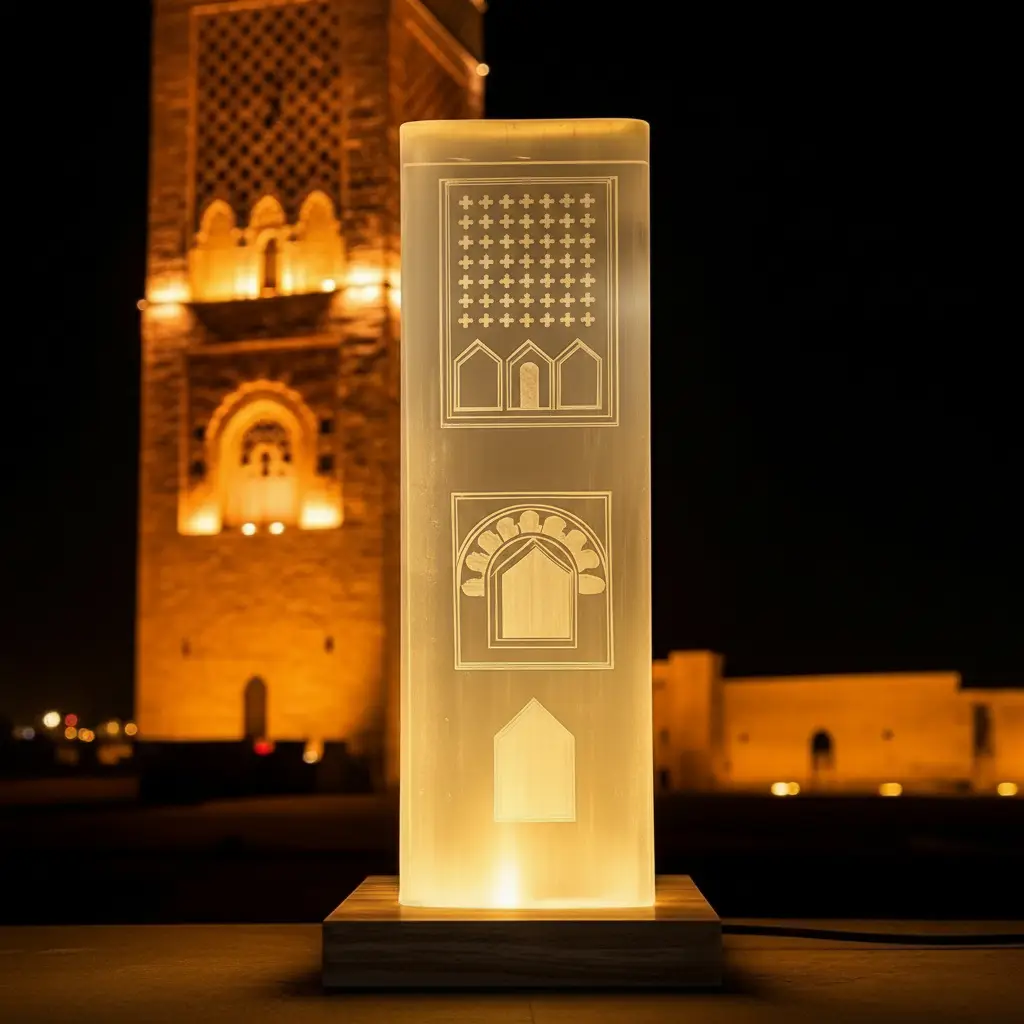 المصباح أمام برج حسان