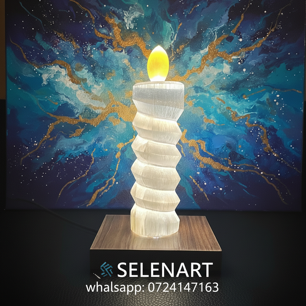 شموع سيلينيت مع قاعدة