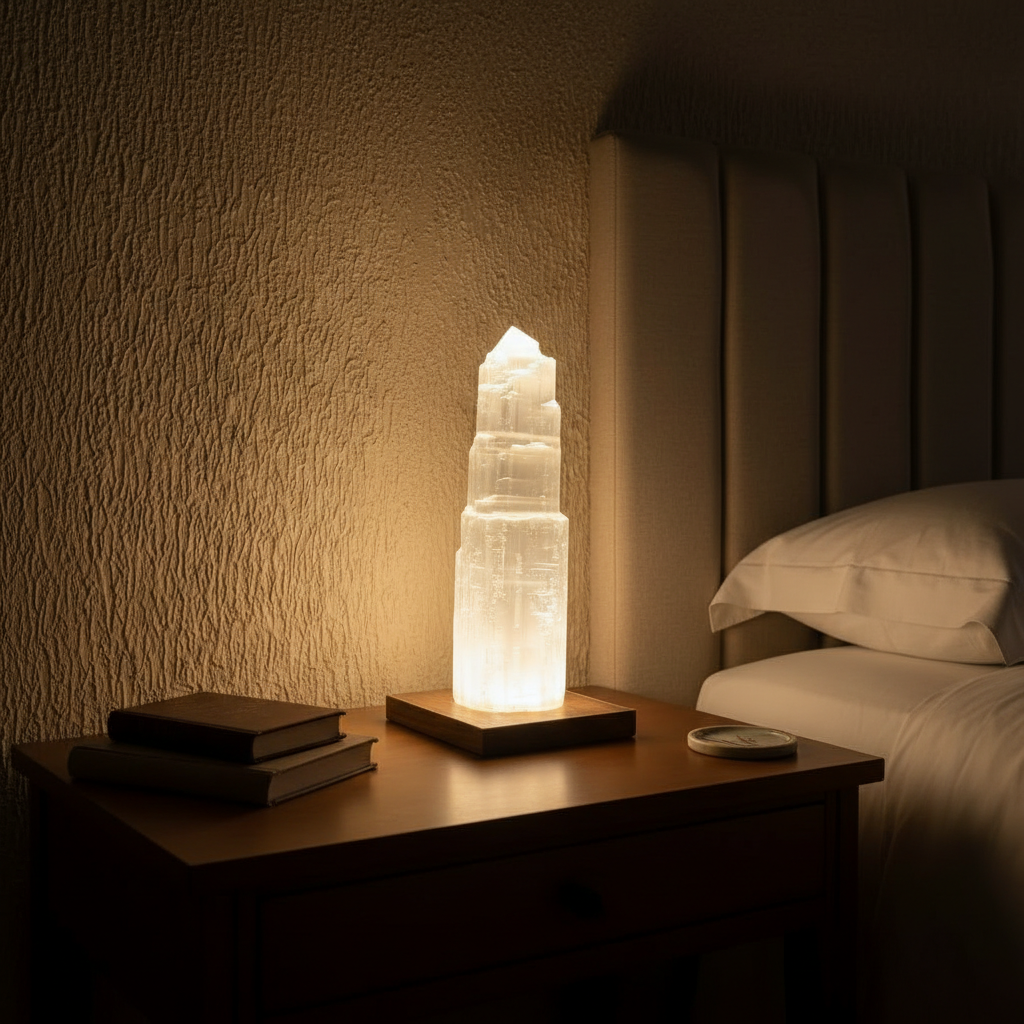 المصباح في غرفة الفندق