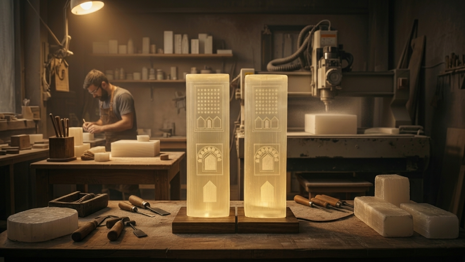 تصنيع مصباح صومعة حسان