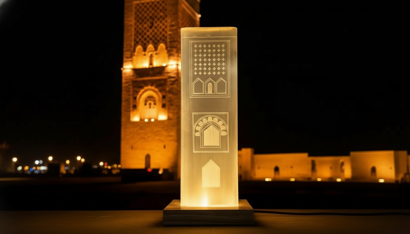 مصباح صومعة حسان من السيلينيت