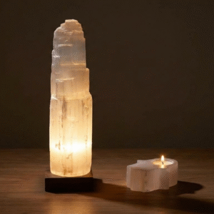 lampe selenite naturelle